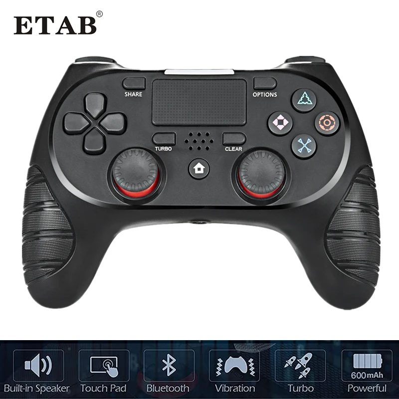 

New Gamepad for PS4 PS3 6Axis Bluetooth-compatible Controller Android Gamepad Double Vibration Joystick Wireless Joypad Kid Gift