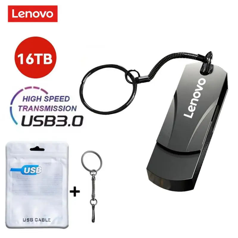 Lenovo 16 ТБ 8 2 в 1 флэш-накопитель типа C USB 512 ГБ 256 128 мобильный подарок индивидуальный