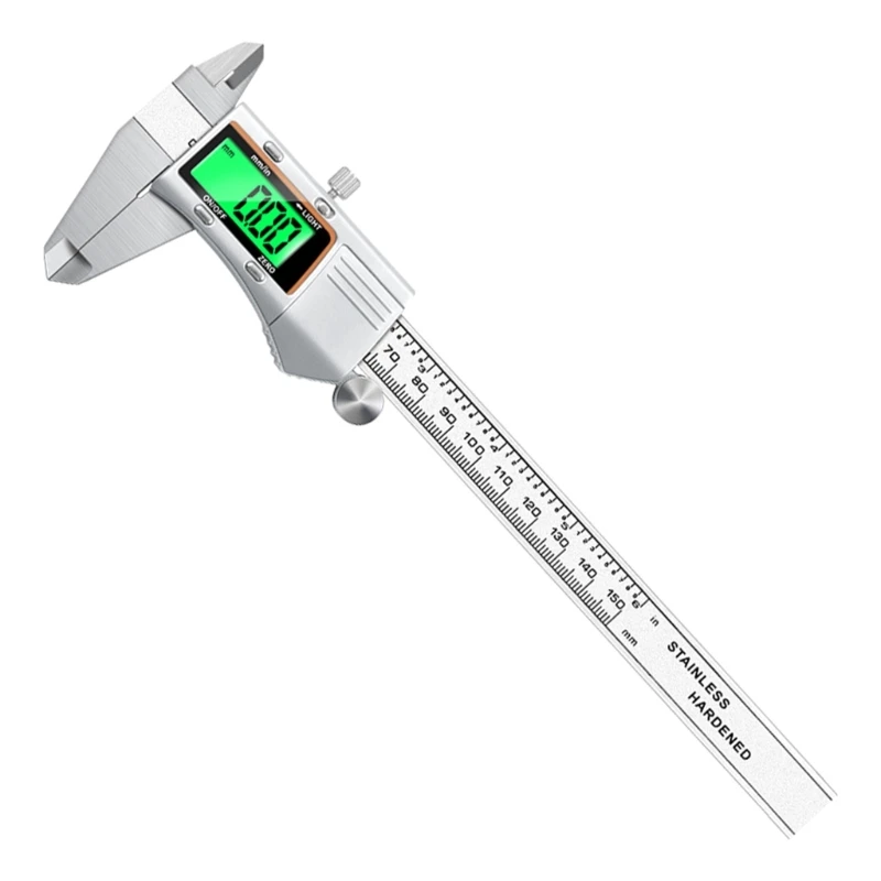 

Digital Caliper with Backlight Metric/Inch Caliper Measuring Tool Stainless Steel Electronic 6 inch Caliper Measurement