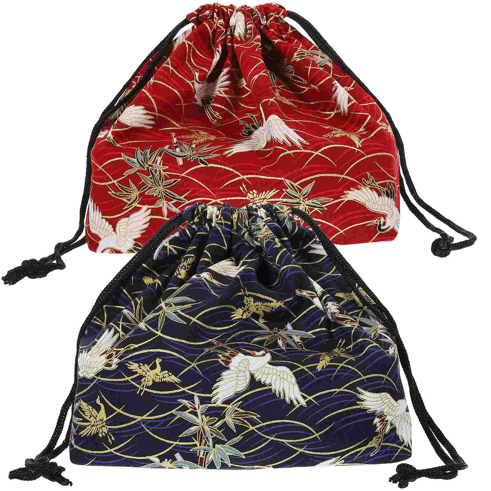 

Bag Lunch Bento Box Tote Drawstring Japanese Cooler Insulated Storage Pouch Picnic Bags Reusable Handbag Coolthermal Sleeve