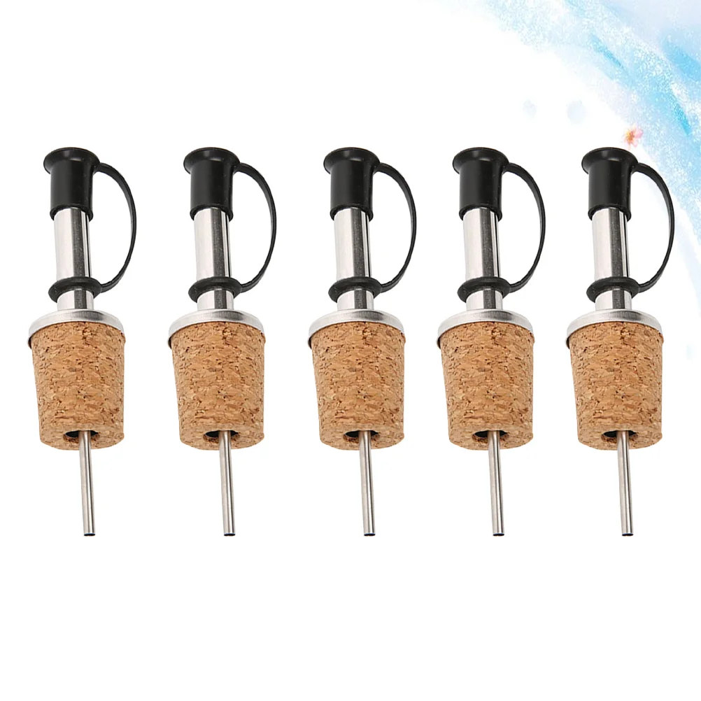 

5PCS Stainless Steel Bottle Pourers Pourers Spout Dispenser Oil Pour Spouts