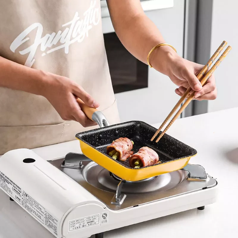 

Japanese Kitchen Cooking Pot Tamagoyaki Pan Frying Pan Pancake Maker Thickened Omelet Egg Pan Non-Stick Pan Home Breakfast Pans