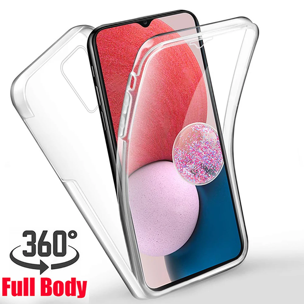 

Для Samsung Galaxy A13 A 13 360 полноразмерный двухсторонний Силиконовый ТПУ прозрачный чехол Coque для Samsung Samsun A53 A73 A33 A13 5G