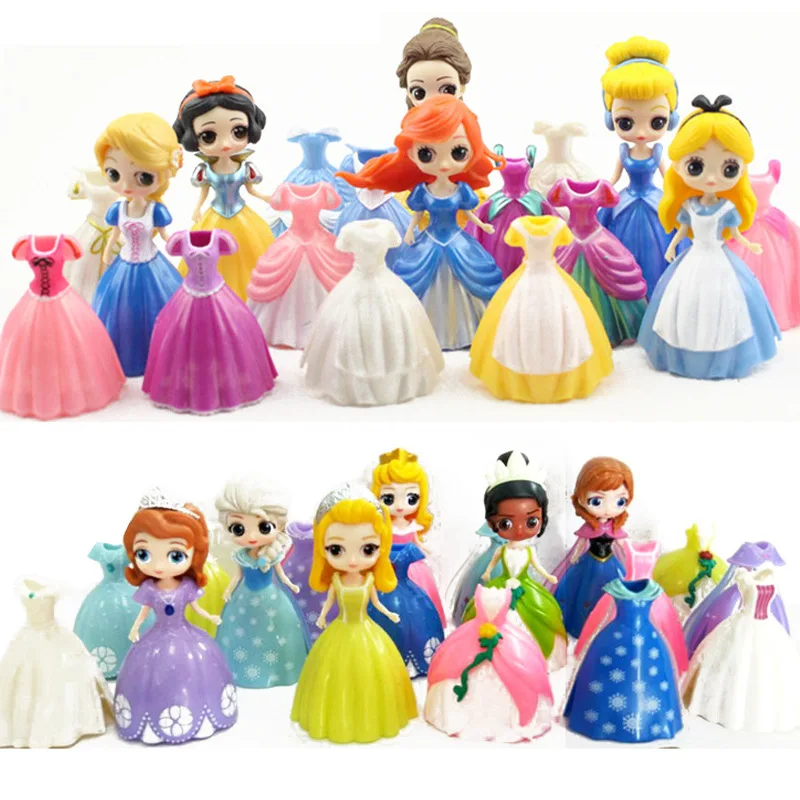 Disney Princess Toys Frozen Elsa Cinderella Ariel Alice Magi