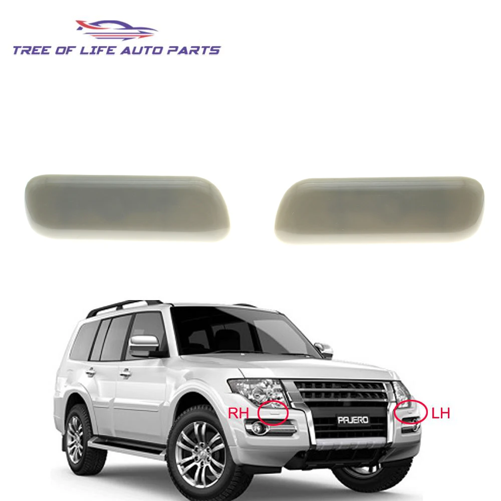 

Left/Right/Pair Front Bumper Headlight Washer Spray Nozzle Cover Cap For Mitsubishi Pajero V97 V93 Montero 8264A027 8264A028