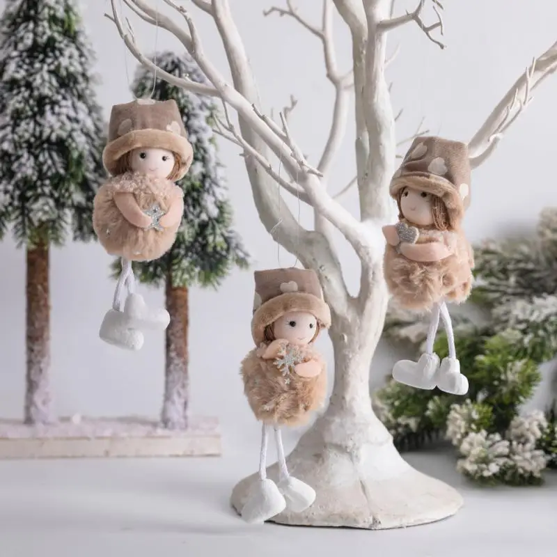 Рождественские украшения подвеска скандинавский ангел девочка кукла плюшевые