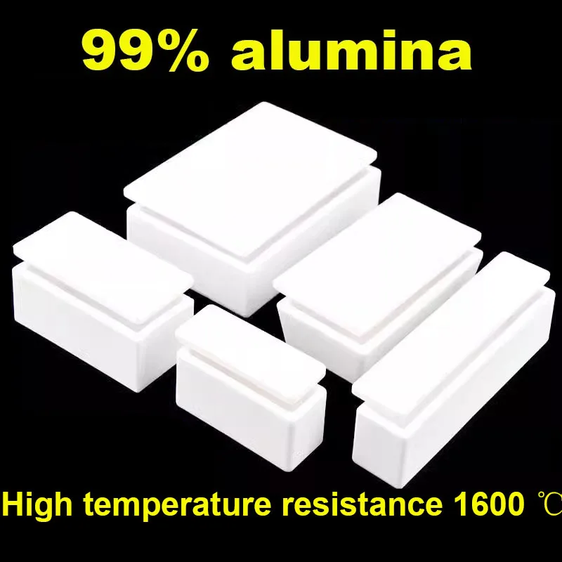 

Глиноземный тигель 99%, квадратный, с крышкой