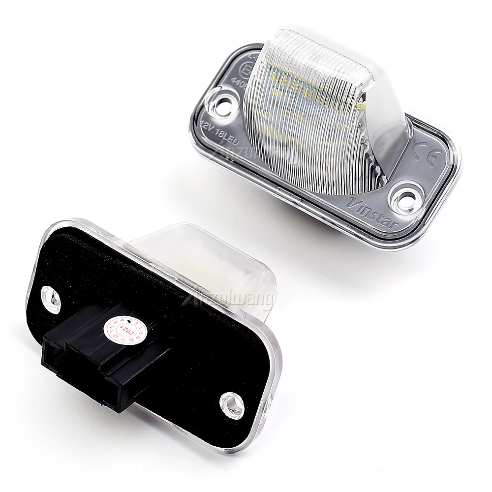 2PCS LED License Plate Lights For Vw T4 90~03, Transporter Syncro 1993~2004, Candy 04~, Jetta/Syncro 05~ Auto Number Lamp 12V