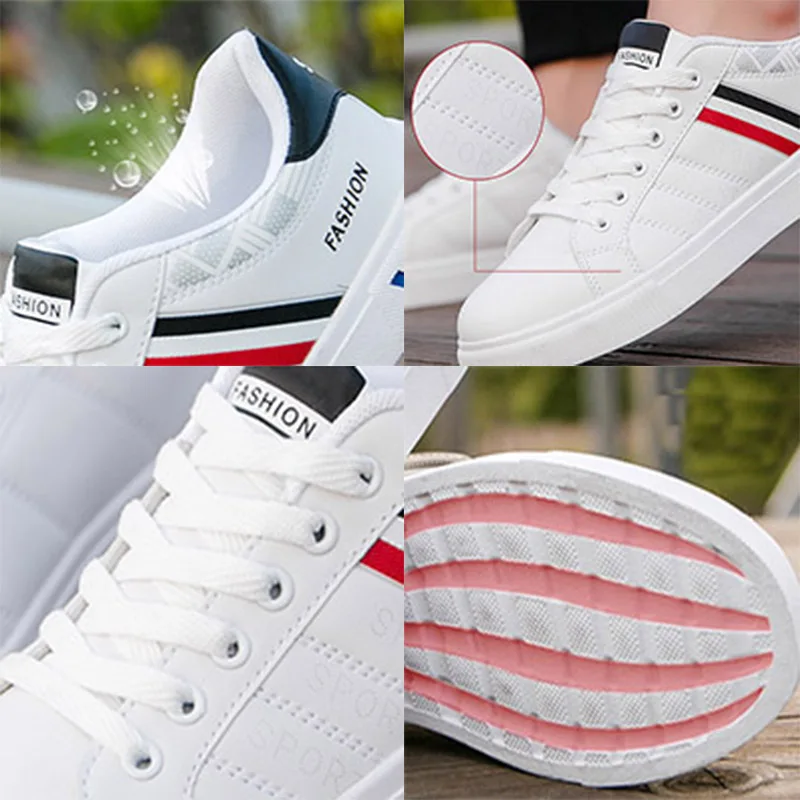 Men Tenis Shoes Skate 2022 New White Low-top Walking Sneakers Flat Comfortable Concise Casual Shoe Autumn New Men White Shoes