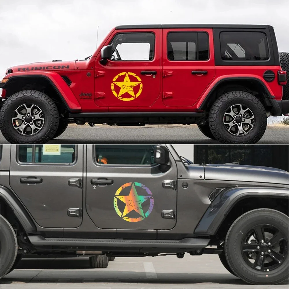 Винтажный набор автомобильных наклеек для Jeep Cherokee Patriot Compass Wrangler JK JL TJ YJ Renegade Trail Hawk