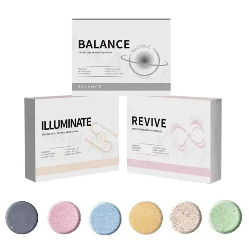 Hydrate Glam Revive Detox Illuminate Kit Pods Serum Facial SPA For Bubble Beauty Machine Кислород для лица Aqua CO2 Gels