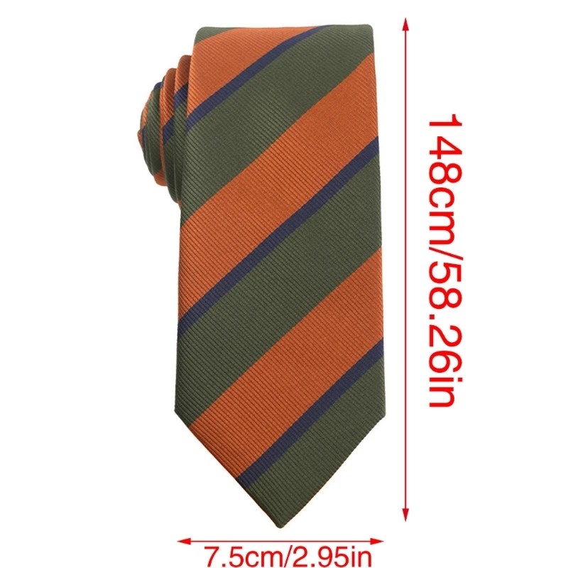 Мужской и женский винтажный полосатый галстук с цветочным принтом новинка