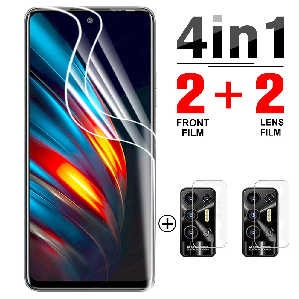 Гидрогелевая пленка 4 в 1 для Tecno Pova 2 Защитная экрана Pova2 не стекло - купить по