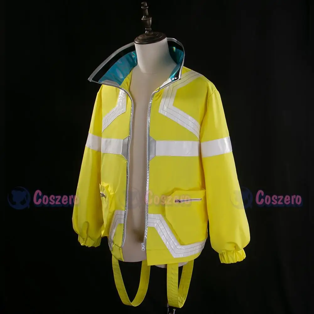 Anime Edgerunners David Martinez Cosplay Costume David Jacket  Hoodie Zipper Coat Punk Adult Men Halloween