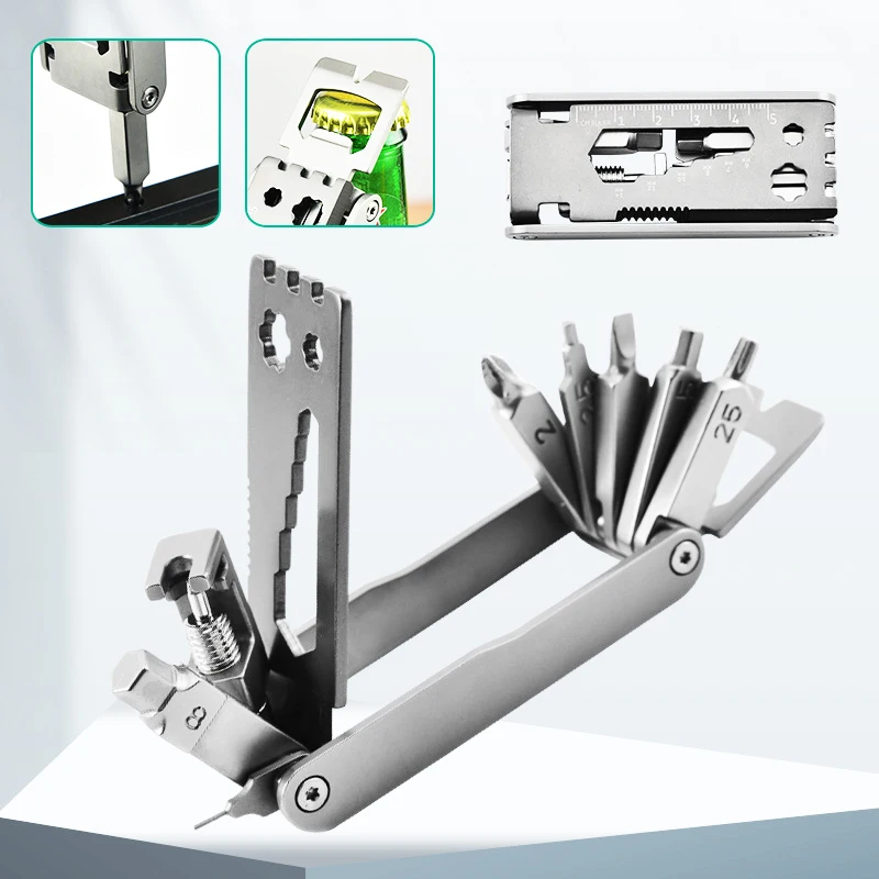

Multifunction13 In1 Bicycle Repairing Set Bike Repair Tool Kit Wrench Screwdriver Chain Hexagonal Outdoor Tool