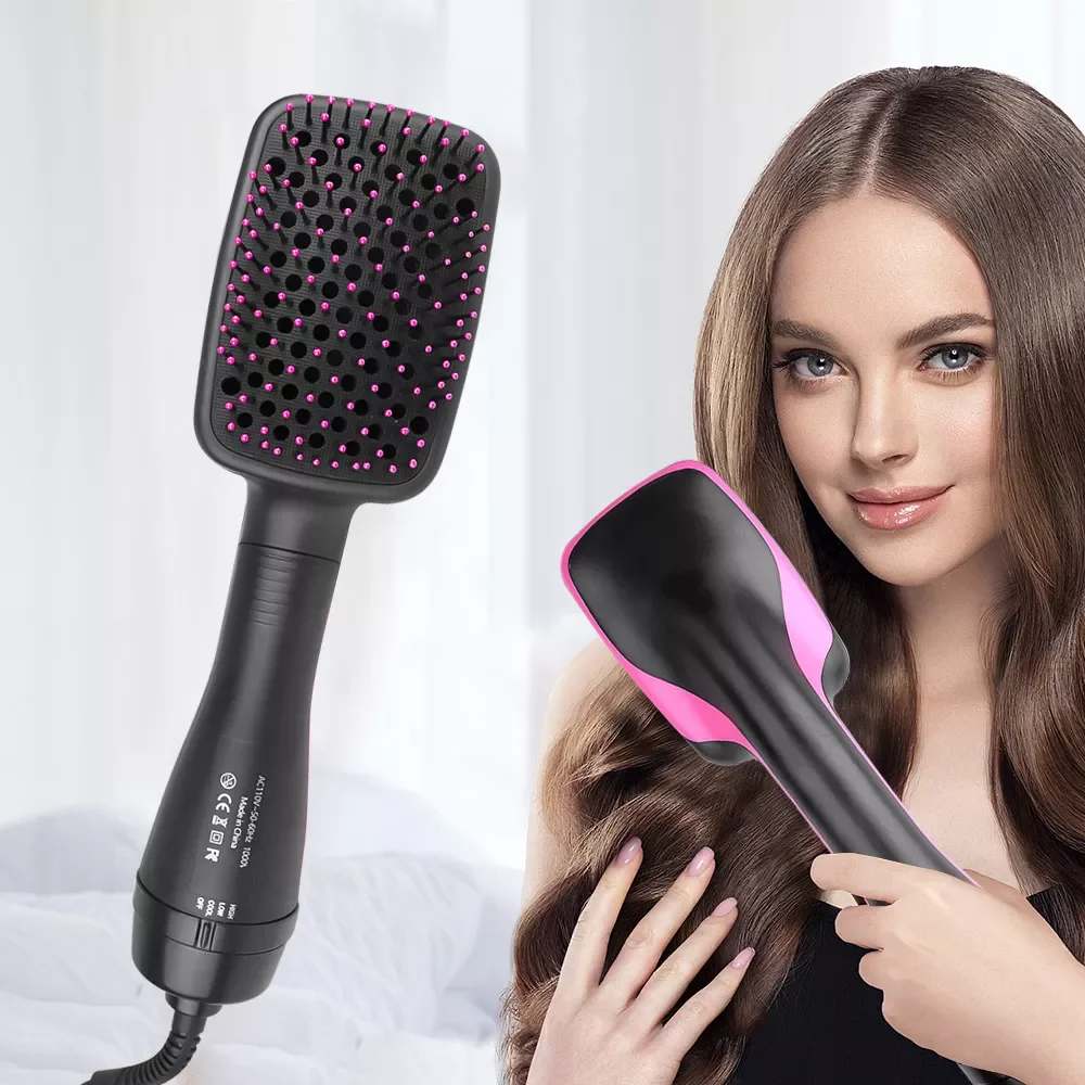 

NEW2023 2 In 1 Hair Dryer Brush Hair Blower Brush Electric Hot Air Brush Travel Blow Dryer Comb Professional Hairdryer Hairbrush