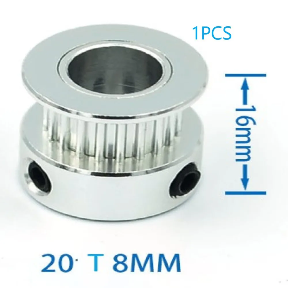 

New Practical Replacement Accessory Comfortable Durable Drive Pulley 16 T-5mm 20T-5/8mm For Bearing Timing Belt