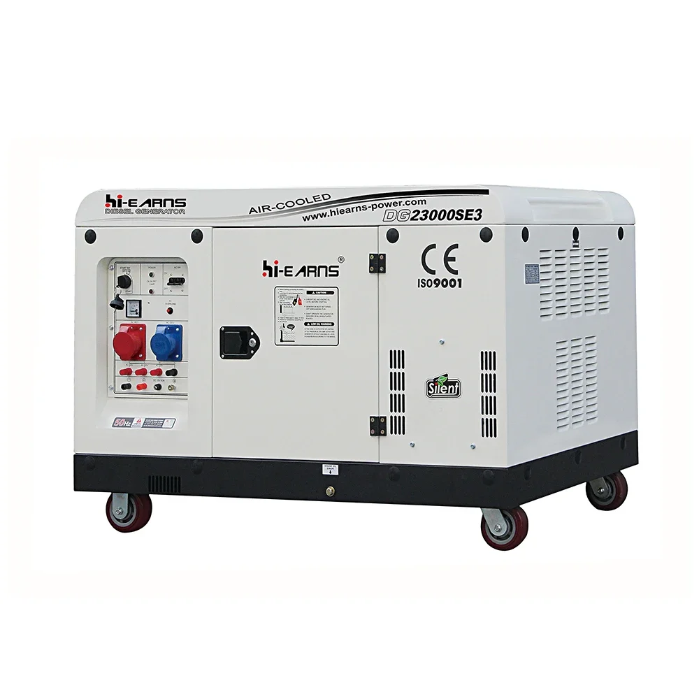 # YUNYI новая модель 20KVA 22KVA 16KW бесшумный трехфазный 2V98 двухцилиндровый дизельный