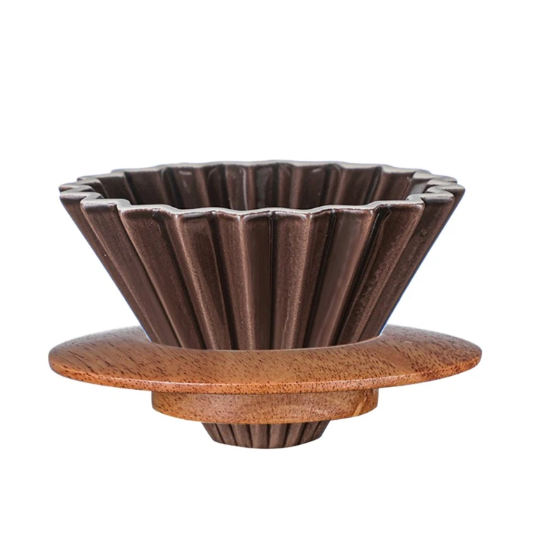 

Coffee Filter Ceramic Pour over Coffee Dripper Set V60 Dripper Removable Dripper with Stand Coffee Funnel