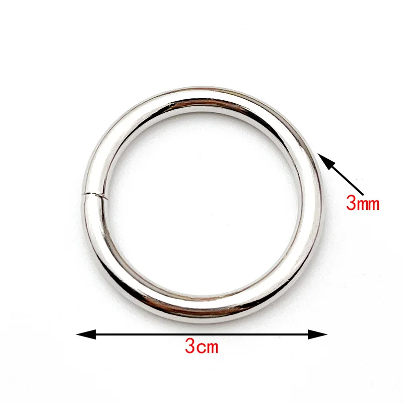 12Pcs of 30-32-35mm Big Size Metal Round Closed Mouth Ring Handmade DIY Necklaces, Bracelets, Cases and Bags Connected O-Ring