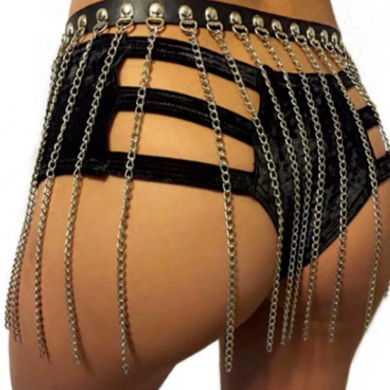

Metal Chain Tassel Mini Skirts Summer Beach Nightclub Party Skirt Belt Accessory Dance Bottom Cover Sexy Women Skirts Dropship
