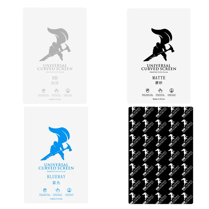 50pcs TPU Hydrogel Film For Phone Screen Protection For Auto Cutting Machine Flexible HD Frosted Anti-blueray Anti-peeping Film