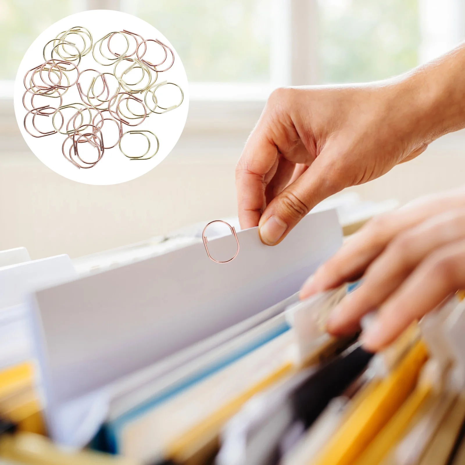 

Paper Clips Paperwork Cute Small Delicate Paperclips Clamp Document Metal File Folders