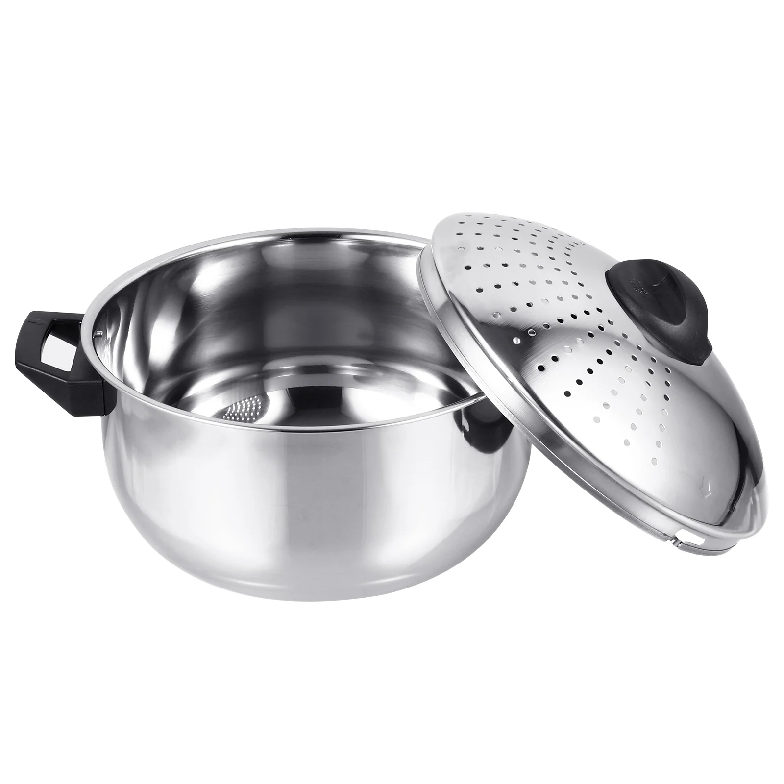 

Pot Pasta Steel Stainless Cooking Strainer Lid Soup Cooker Saucepan Noodles Steamer Pan Kitchen Boiling Stock Spaghetti Noodle