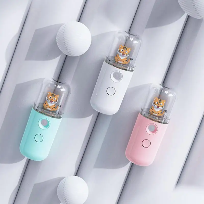 

Fashion Portable Steam Face Humidifier Colorful Handheld Ultrasonic Mini Air Humidifier USB Rechargable Humidifier