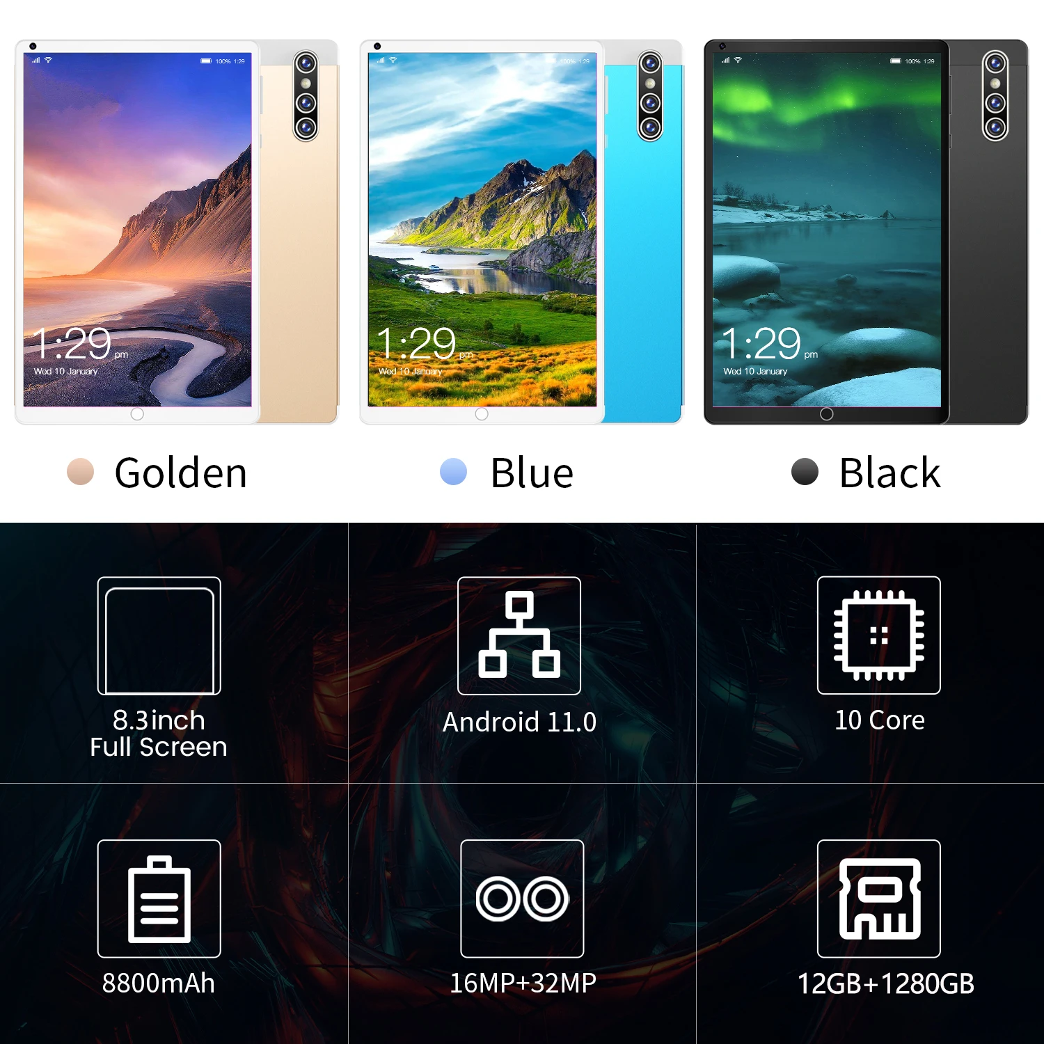 global version notebook mate new s16 tablet android wifi laptop 5g android11 google play 8800mah 8 3inch wps office computer free global shipping