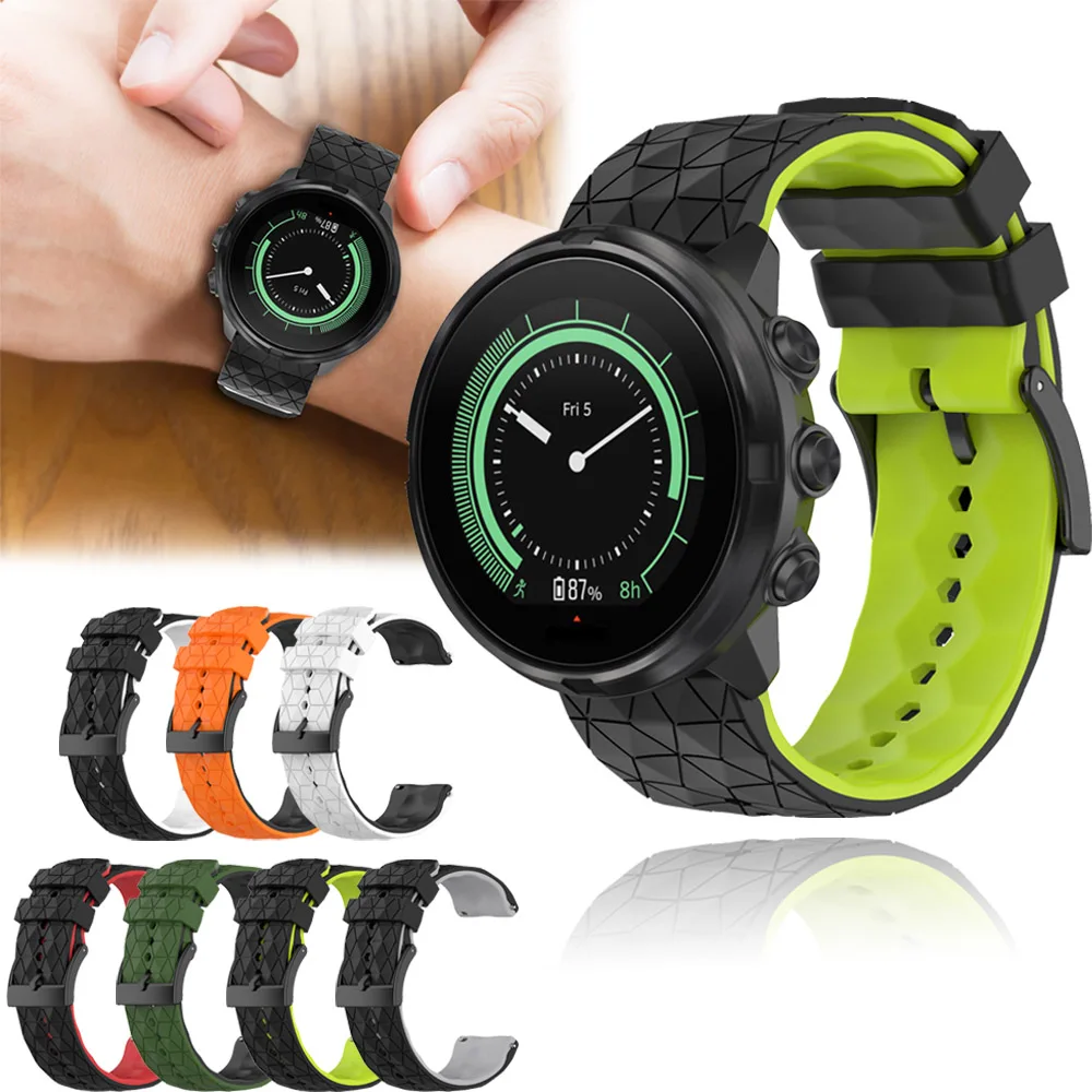 

Ремешок силиконовый для Suunto 9 7 D5, спортивный браслет для смарт-часов SUUNTO 9 Baro Spartan, мягкий браслет для часов