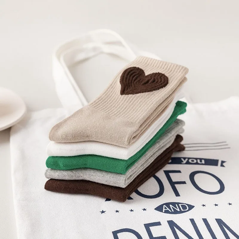 Женские новые хлопковые носки вязаные персонализированные модные милые женские