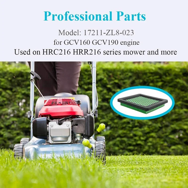 Фото Воздушный фильтр 1/2 шт. для Honda 17211-Zl8-023 Gcv135 Gcv160/190, подходит для Honda 17211-Zl8-000 17211-Zl8-003, воздушный фильтр для газонокосилки №3
