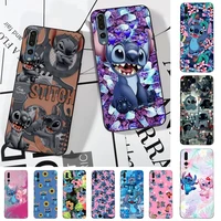 bandai super cute stitch phone case for huawei p30 40 20 10 8 9 lite pro plus psmart2019