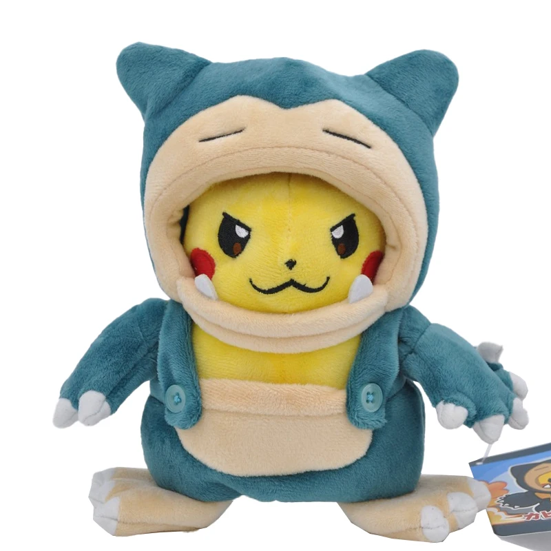 

Плюшевая норлакс кукла Pokemon Pikachu Cos, 20 см, мягкая игрушка, милая искусственная аниме, очаровательный подарок