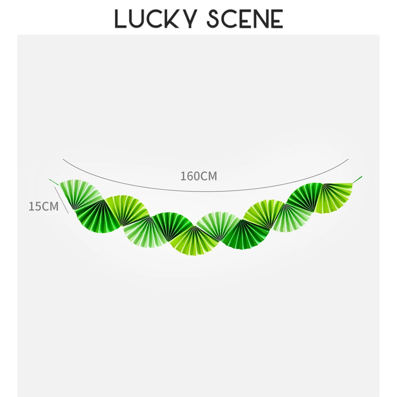 

Зелёный картонный натяжной флаг Lucky Scene S01873