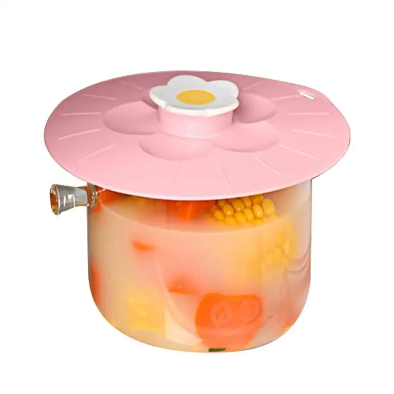 

Силиконовые присасываемые крышки, многоразовый чехол для хранения еды с цветочным дизайном, микроволновый брызговик