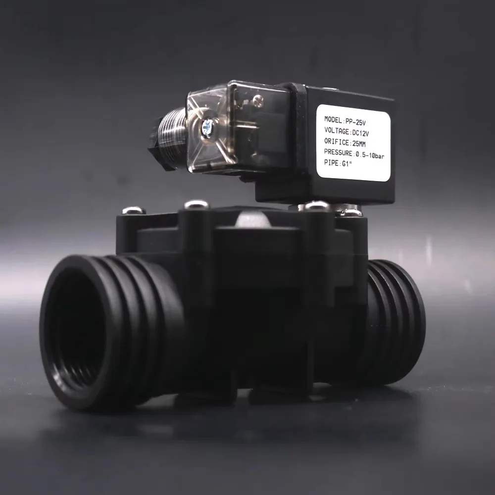 

Клапан, электромагнитный клапан, водяные клапаны, 1/2 дюйма, 3/4 дюйма, 1 дюйм, 2/2-ходовой пилотный тип, пластик, нормально закрытый, 10 бар, 220 В переменного тока, 12 В, 24 В, NBR