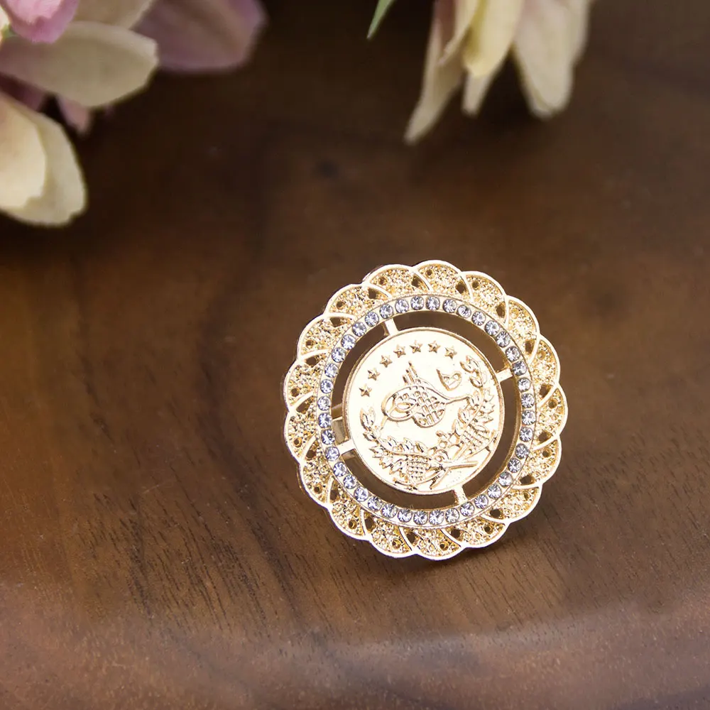 Арабское кольцо для монет женское украшение свободного размера