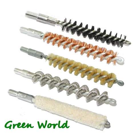 Green World .22cal/5,56 мм .30cal/7,62 мм 9 мм Набор щеток для чистки пистолета