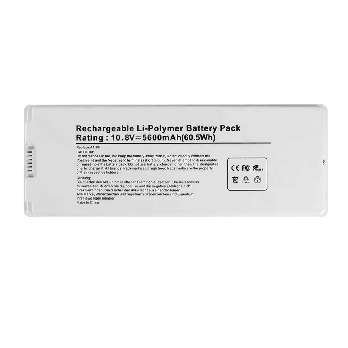 Фото A1185 A1181 MB402 MB403 Аккумулятор для ноутбука Apple MacBook 13 дюймов (2006 2007 2008 2009) MA245 MA255 MA566 36 месяцев Бесплатная гарантия №2