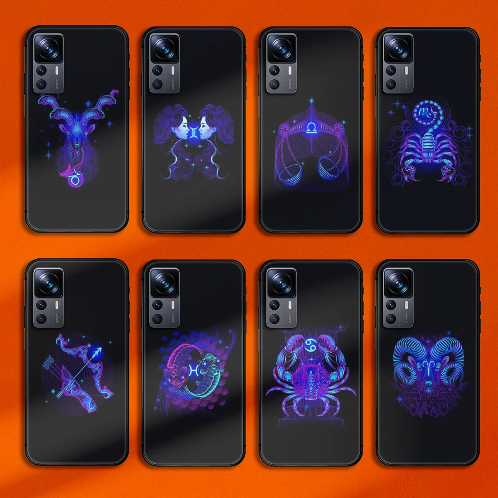 

Constellations Zodiac Phone Case Cover For Xiaomi Mi 11 12 13 Poco X M F 3 4 5 S Gt Pro Lite Ultra TPU Soft Black