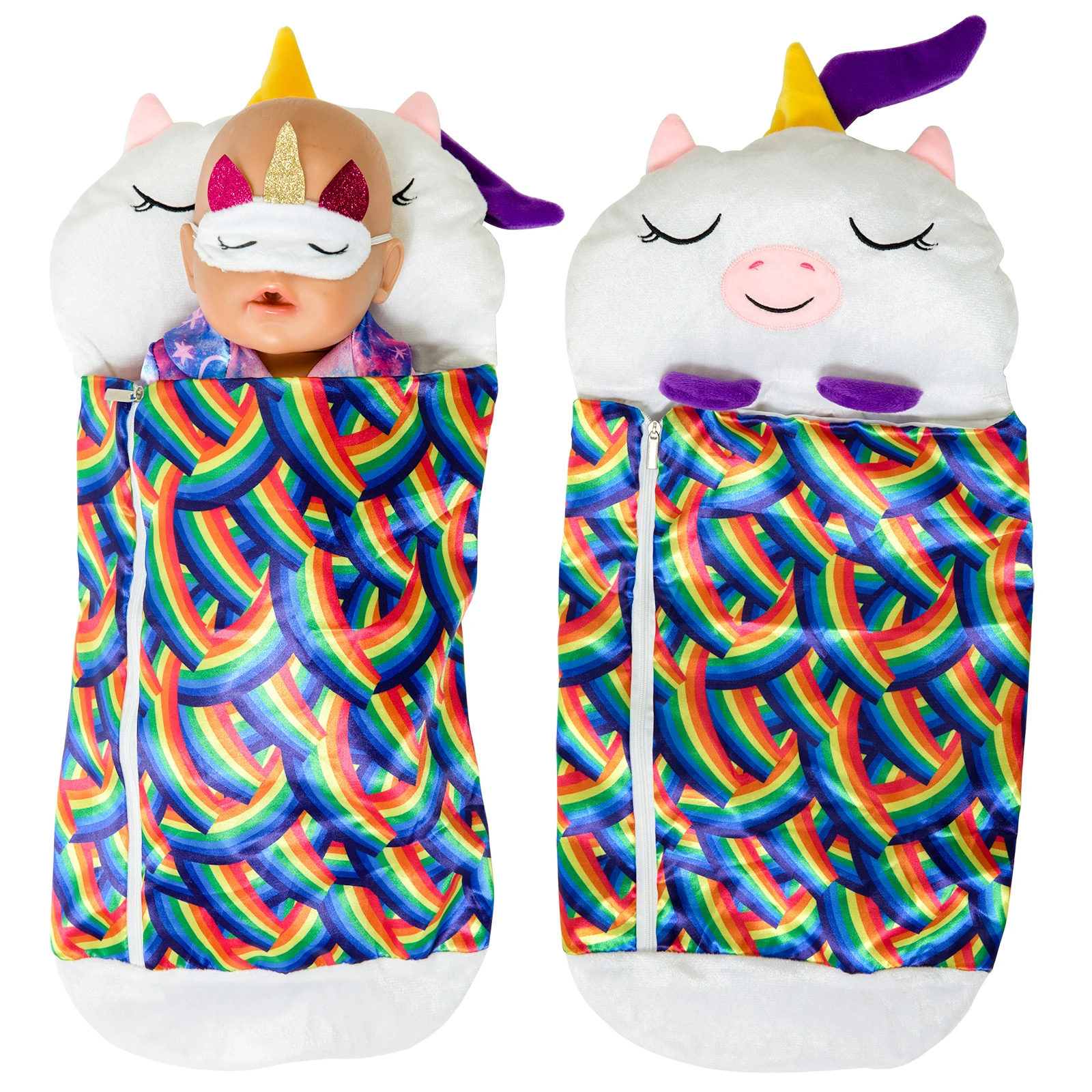 

2022 New Baby New Born Fit 18 inch Doll Clothes Accessories Bee Sleeping Bag Clothes For Baby Birthday Gift