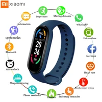 m6 plus xiaomi sports smart watch heart rate blood pressure monitoring waterproof smart watch mens womens multifunction watch