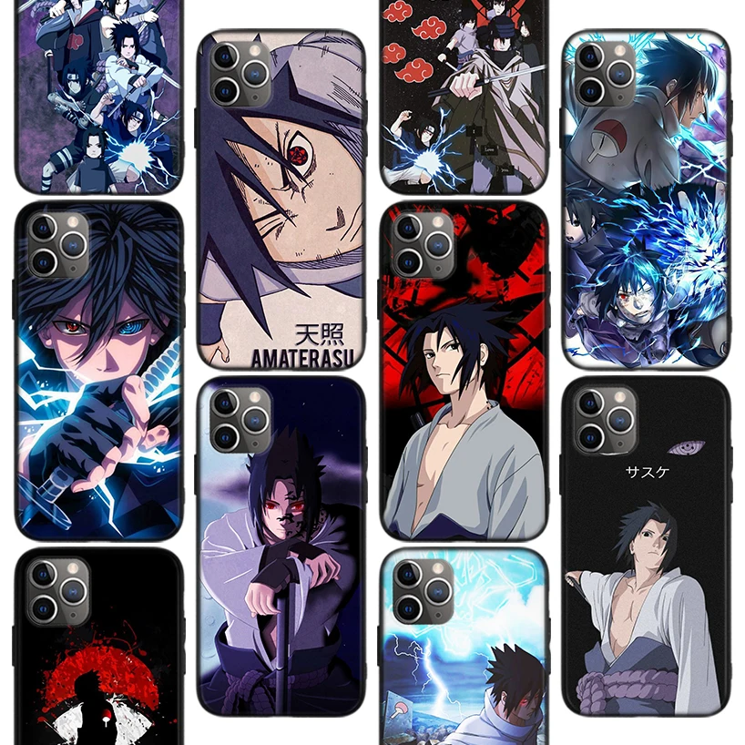 

Naruto Uchiha Sasuke Phone Case For iPhone 11 12 Pro Max 13 Mini 7 Plus X XS XR Apple 6 6S 8 SE 5 5S Fundas Back Cover Coque