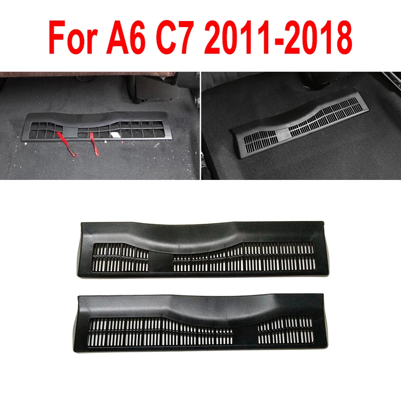 

Аксессуары для AUDI A6 C7 C8 Avant Allroad A7, крышка на решетку вентиляционного отверстия заднего сиденья, очистка автомобиля, внутренняя отделка