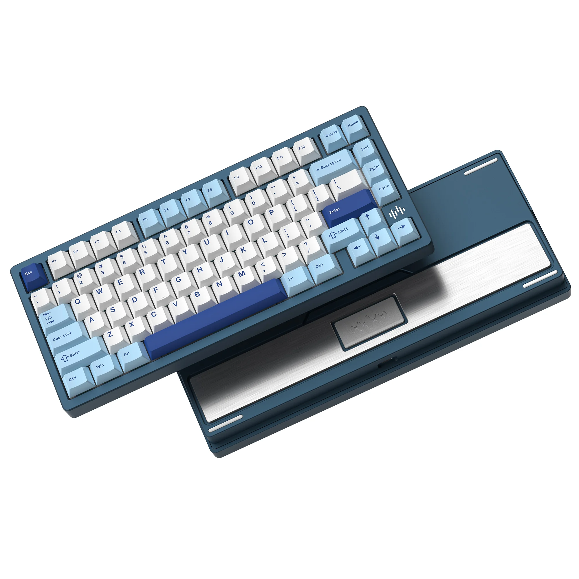 Womier RD75 Pro синяя алюминиевая геймерская механическая клавиатура 3 режима QMK/VIA Repaid