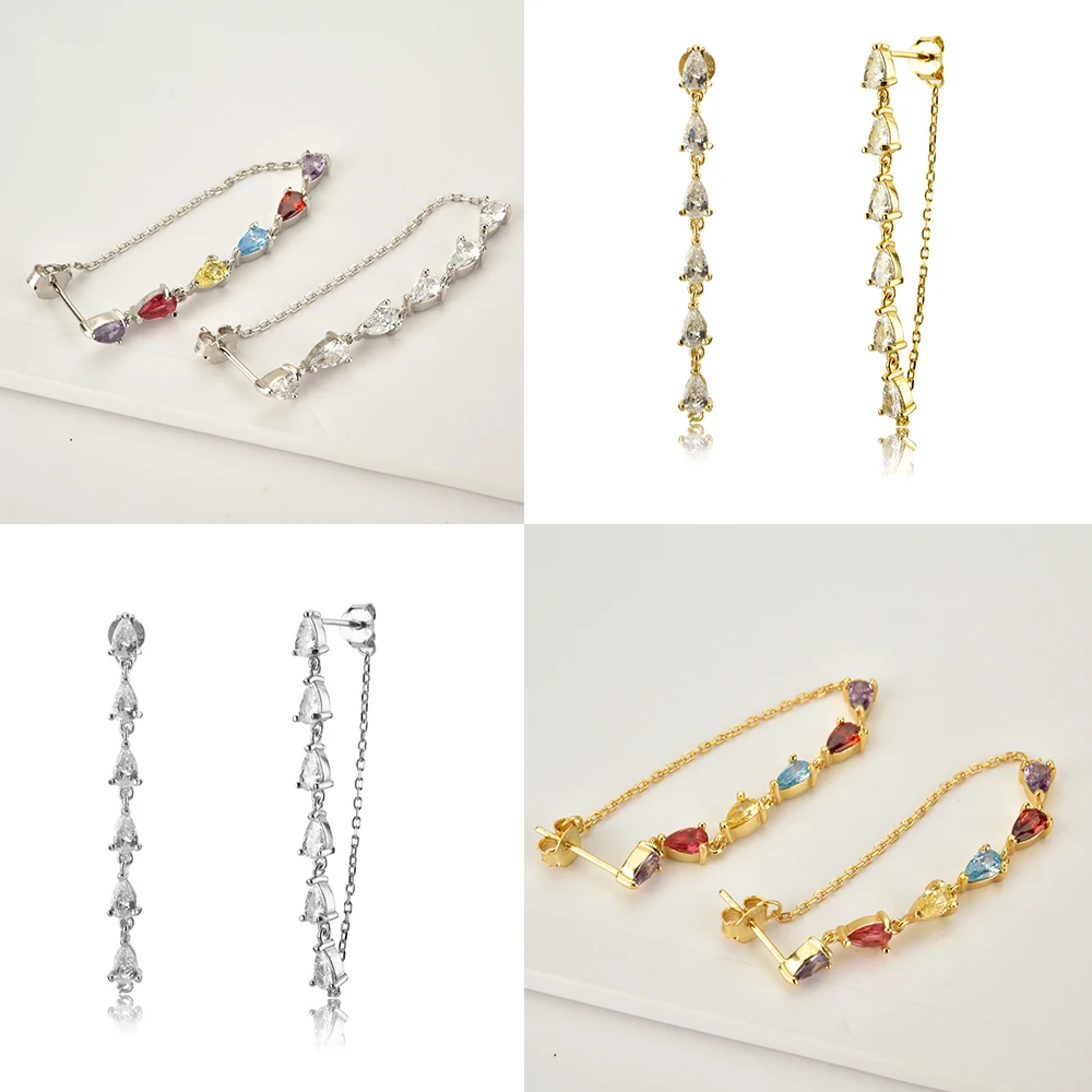 

Женские серьги-кисточки из серебра 925 пробы, ярких цветов