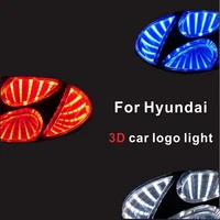 for hyundai i30 tucson solaris ix35 sonata encino verna elantra mistra lafesta accent 3d car led logo car light decorative light