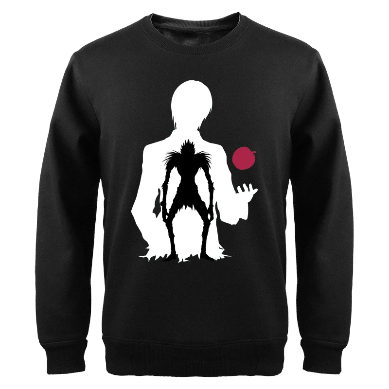 

Death Note Print Mens 2023 Sweatshirts Hoodies Yagami Light Japan Anime Streetwear Oversize Loose Harajuku Sudaderas Clothes